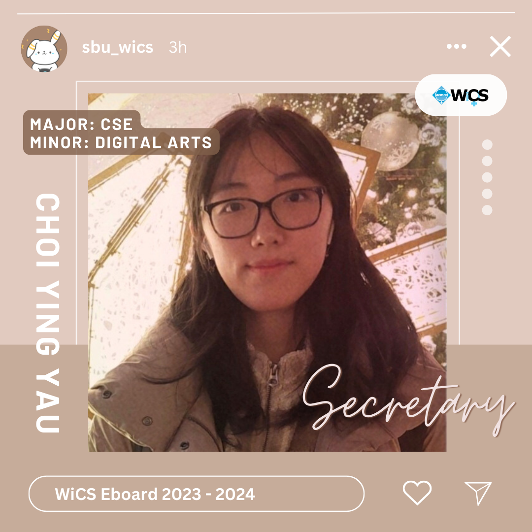 Hello!!! My name is Choi Ying, a senior majoring in CS and minoring in Digital artsðŸ–¥ðŸŽ¨. I like to watch random videos when bored and would reply fast as I live on Instagram 24/7. I LOVE COLLECTING PLUSHIES so much that there may not be enough space for me to sleep if putting all on my bedðŸ˜³ðŸ‘‰